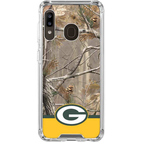 NFL Realtree Camo Green Bay Packers Galaxy A30 Clear Case