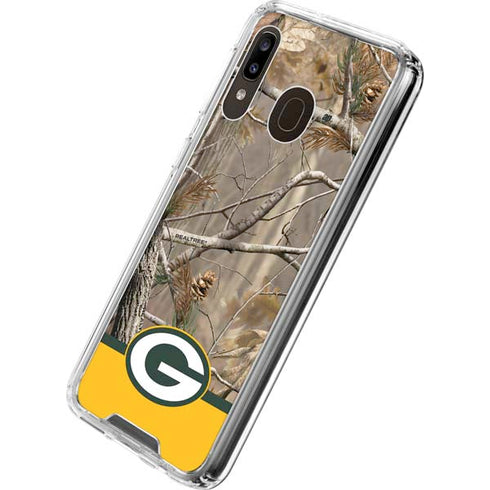 NFL Realtree Camo Green Bay Packers Galaxy A30 Clear Case