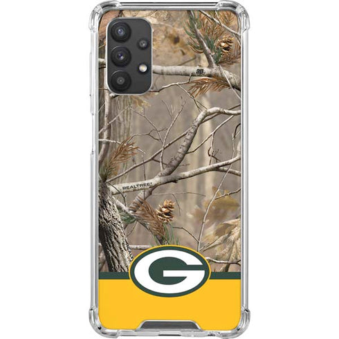 NFL Realtree Camo Green Bay Packers Galaxy A32 5G Clear Case