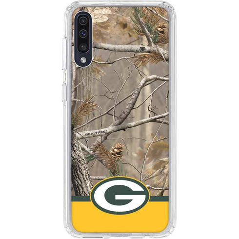 NFL Realtree Camo Green Bay Packers Galaxy A50 Clear Case