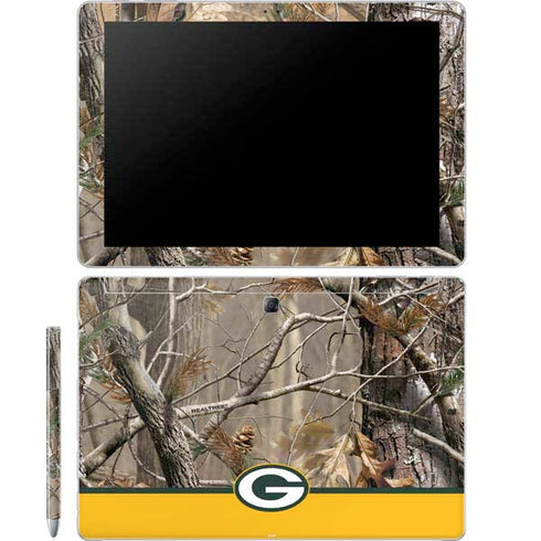 NFL Realtree Camo Green Bay Packers Galaxy Book 12in Skin