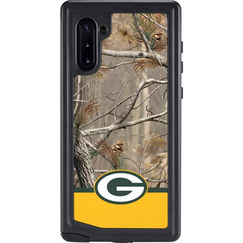 NFL Realtree Camo Green Bay Packers Galaxy Note 10 Waterproof Case