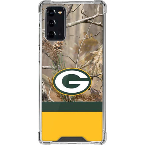 NFL Realtree Camo Green Bay Packers Galaxy Note20 5G Clear Case