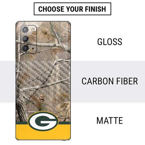 NFL Realtree Camo Green Bay Packers Galaxy Note20 5G Skin