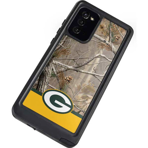 NFL Realtree Camo Green Bay Packers Galaxy Note20 5G Waterproof Case