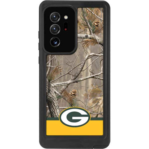 NFL Realtree Camo Green Bay Packers Galaxy Note20 Ultra 5G Waterproof Case