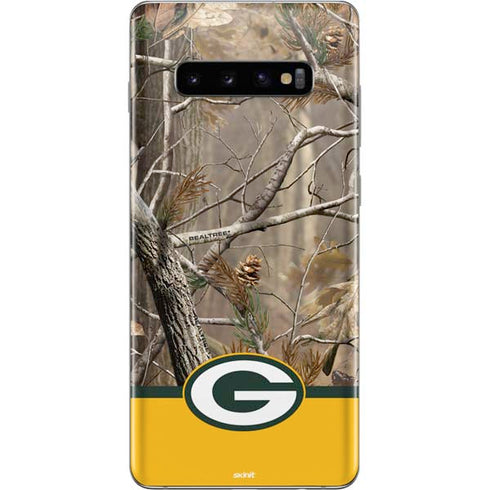 NFL Realtree Camo Green Bay Packers Galaxy S10 Plus Skin