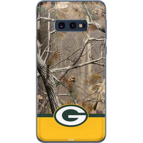 NFL Realtree Camo Green Bay Packers Galaxy S10e Skin