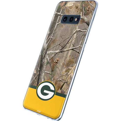 NFL Realtree Camo Green Bay Packers Galaxy S10e Skin