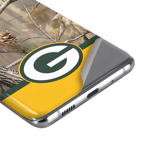 NFL Realtree Camo Green Bay Packers Galaxy S20 Plus Skin
