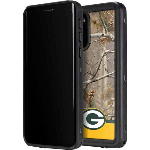NFL Realtree Camo Green Bay Packers Galaxy S20 Plus Waterproof Case