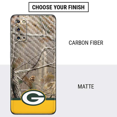 NFL Realtree Camo Green Bay Packers Galaxy S20 Skin