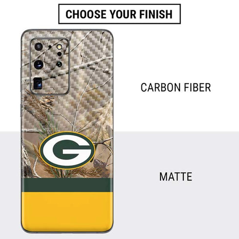 NFL Realtree Camo Green Bay Packers Galaxy S20 Ultra 5G Skin