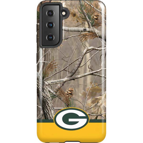 NFL Realtree Camo Green Bay Packers Galaxy S21 5G Pro Case
