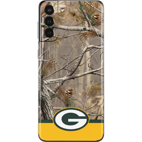 NFL Realtree Camo Green Bay Packers Galaxy S21 Plus 5G Skin