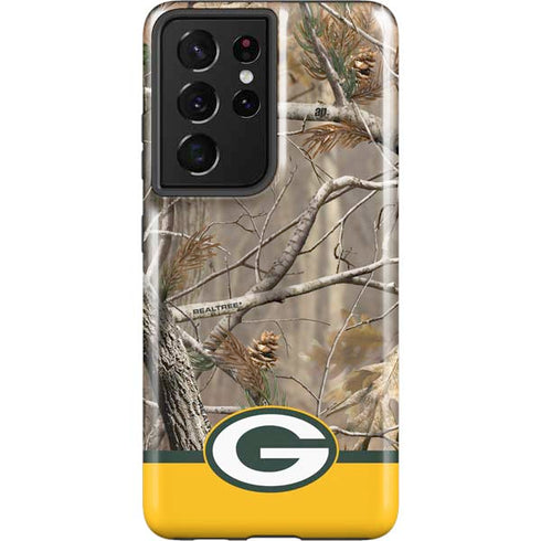 NFL Realtree Camo Green Bay Packers Galaxy S21 Ultra 5G Pro Case
