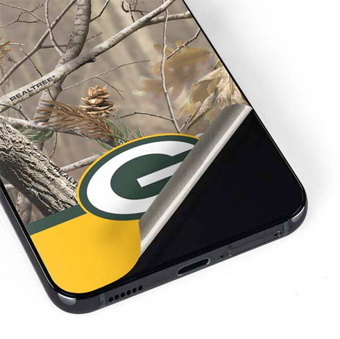 NFL Realtree Camo Green Bay Packers Galaxy S22 Skin