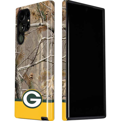 NFL Realtree Camo Green Bay Packers Galaxy S22 Ultra Pro Case