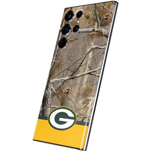 NFL Realtree Camo Green Bay Packers Galaxy S22 Ultra Skin