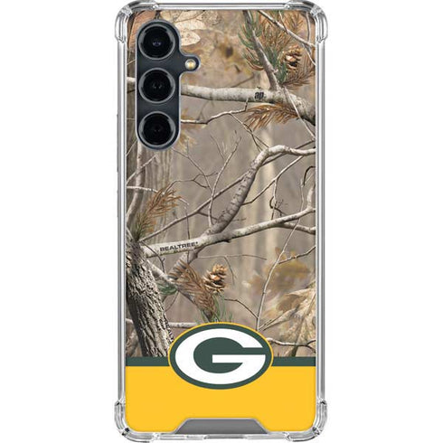 NFL Realtree Camo Green Bay Packers Galaxy S23 FE Clear Case