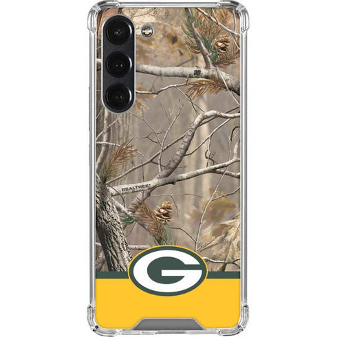 NFL Realtree Camo Green Bay Packers Galaxy S23 Plus Clear Case