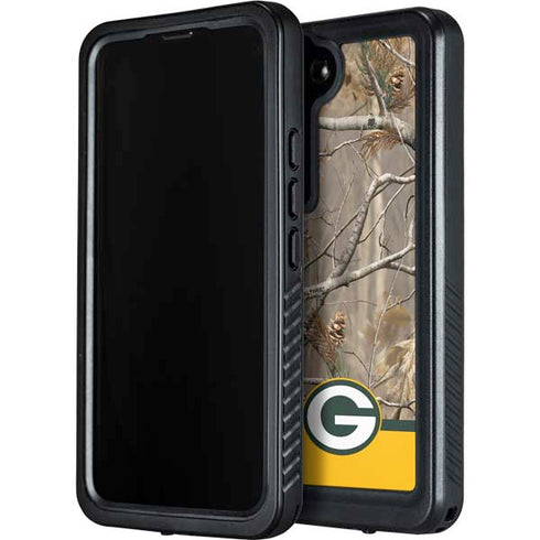 NFL Realtree Camo Green Bay Packers Galaxy S23 Waterproof Case