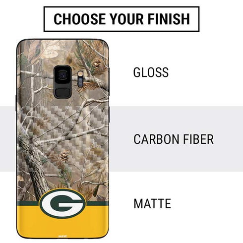 NFL Realtree Camo Green Bay Packers Galaxy S9 Skin