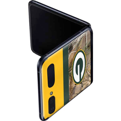 NFL Realtree Camo Green Bay Packers Galaxy Z Flip Skin