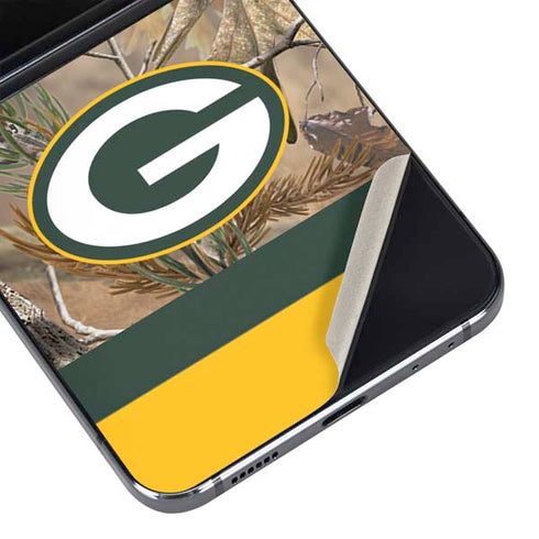 NFL Realtree Camo Green Bay Packers Galaxy Z Flip5 5G Skin