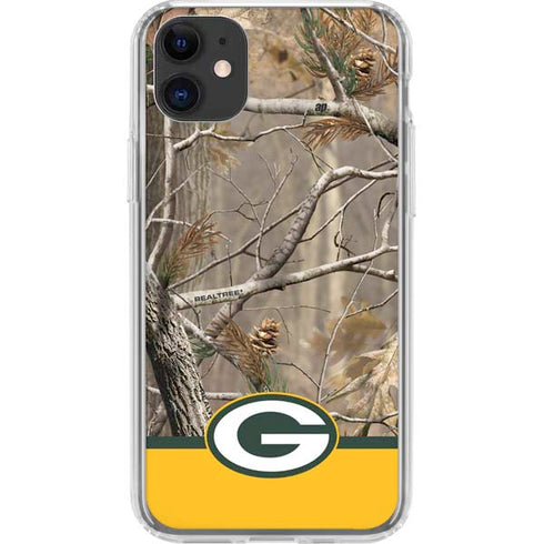 NFL Realtree Camo Green Bay Packers iPhone 11 Clear Case