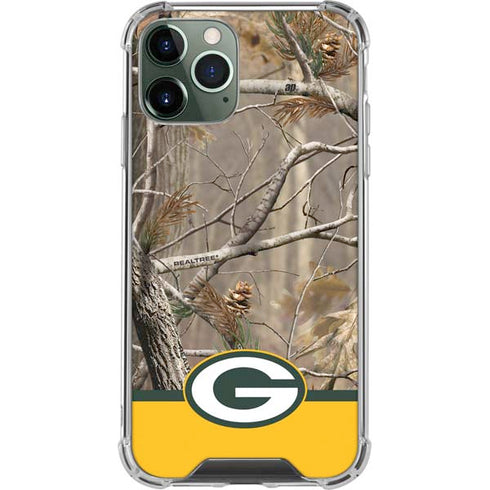 NFL Realtree Camo Green Bay Packers iPhone 11 Pro Max Clear Case