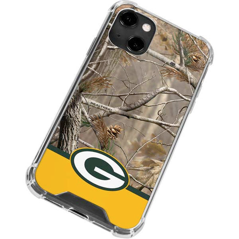 NFL Realtree Camo Green Bay Packers iPhone 14 Clear Case