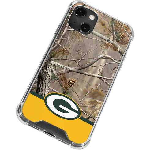 NFL Realtree Camo Green Bay Packers iPhone 15 Plus Clear Case
