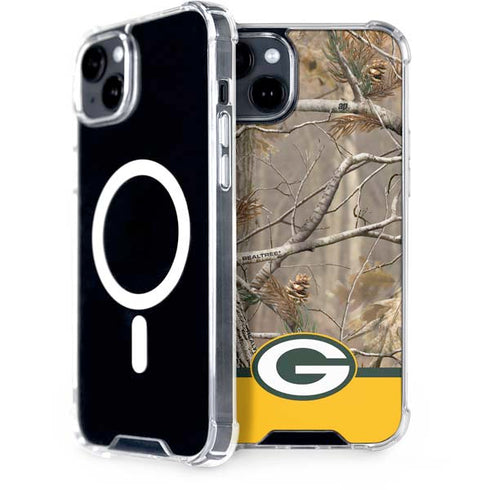 NFL Realtree Camo Green Bay Packers iPhone 15 Plus MagSafe Case