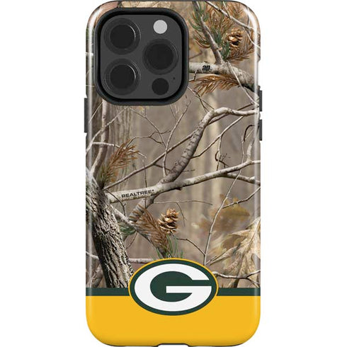 NFL Realtree Camo Green Bay Packers iPhone 15 Pro Impact Case