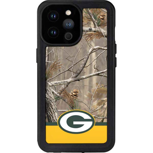 NFL Realtree Camo Green Bay Packers iPhone 14 Pro Max Waterproof Case