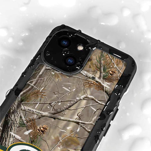 NFL Realtree Camo Green Bay Packers iPhone 15 Plus Waterproof Case