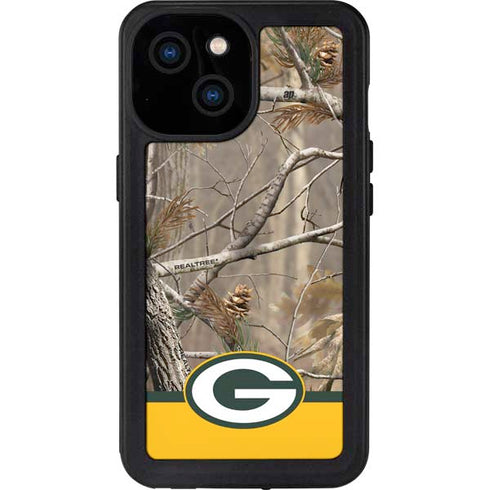 NFL Realtree Camo Green Bay Packers iPhone 15 Waterproof Case