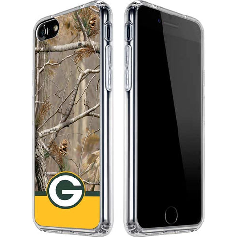 NFL Realtree Camo Green Bay Packers iPhone SE (2nd & 3rd Gen) Clear Case