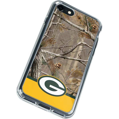 NFL Realtree Camo Green Bay Packers iPhone SE (2nd & 3rd Gen) Clear Case