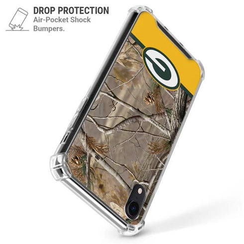NFL Realtree Camo Green Bay Packers iPhone XR Clear Case