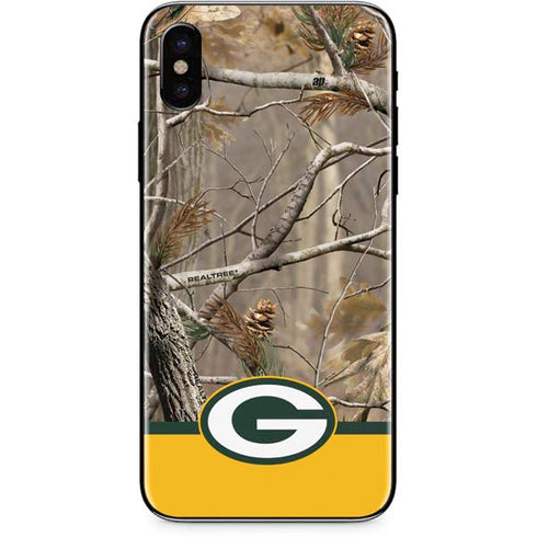 NFL Realtree Camo Green Bay Packers iPhone XS Skin