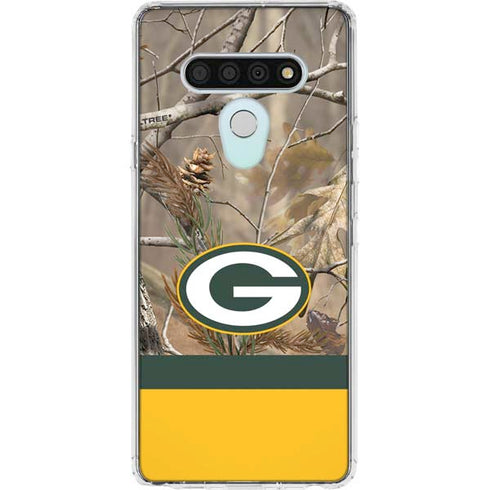 NFL Realtree Camo Green Bay Packers LG Stylo 6 Clear Case