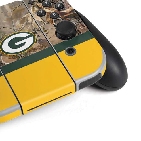 NFL Realtree Camo Green Bay Packers Nintendo Switch OLED (2021) Skin