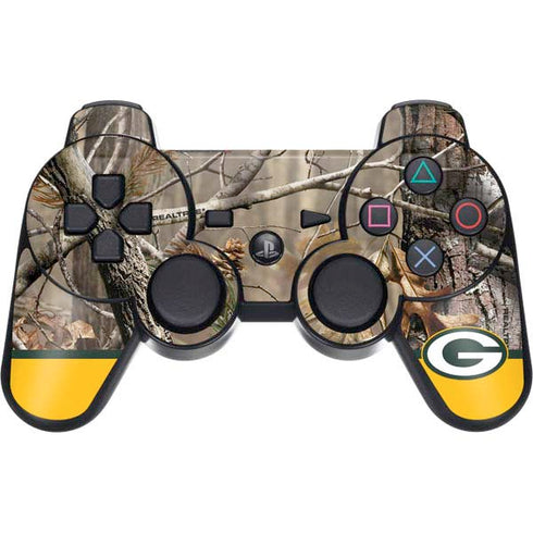 NFL Realtree Camo Green Bay Packers PS3 Dual Shock wireless controller Skin