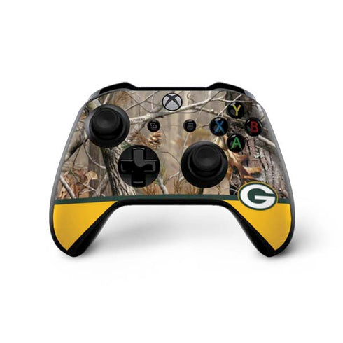 NFL Realtree Camo Green Bay Packers Xbox One X Bundle Skin