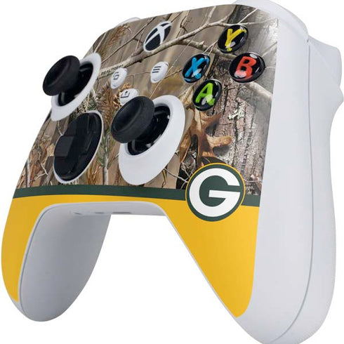 NFL Realtree Camo Green Bay Packers Xbox Series S Controller Skin