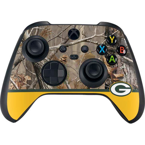 NFL Realtree Camo Green Bay Packers Xbox Series X Bundle Skin