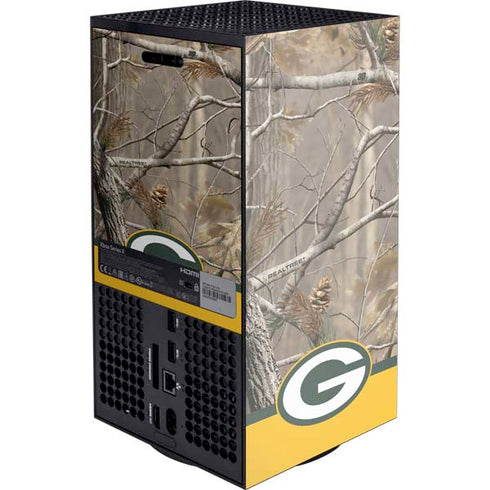 NFL Realtree Camo Green Bay Packers Xbox Series X Console Skin