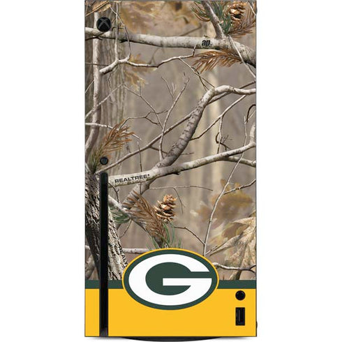 NFL Realtree Camo Green Bay Packers Xbox Series X Console Skin